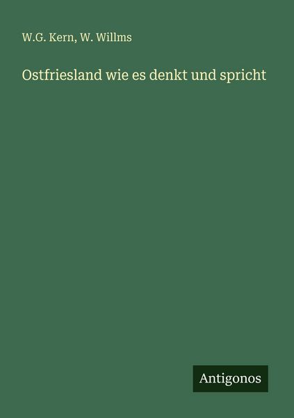 Produktbild: Ostfriesland wie es denkt und spricht