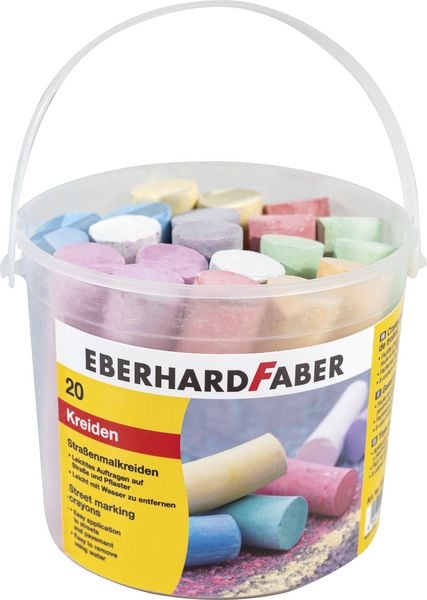 Produktbild: Eberhard Faber 526512 - Stra&szlig;enmalkreide, 20er Eimer