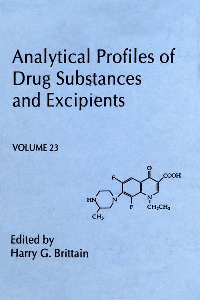 Produktbild: Analytical Profiles of Drug Substances and Excipients