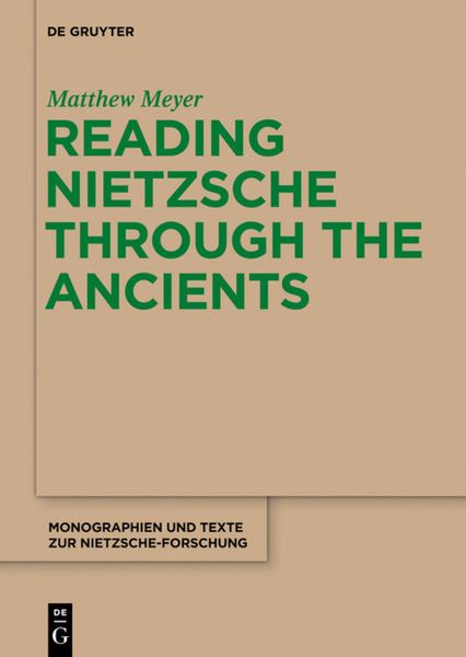 Produktbild: Reading Nietzsche through the Ancients