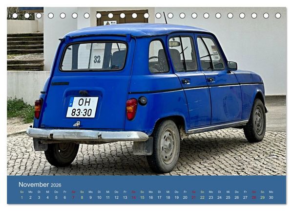 Produktbild: Kultauto aus Frankreich - Renault 4 (Tischkalender 2026 DIN A5 quer), CALVENDO Monatskalender