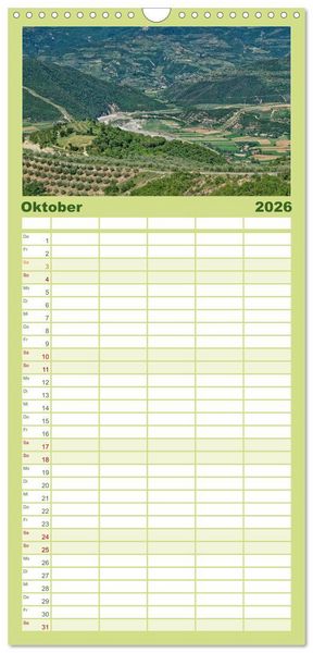 Produktbild: Familienplaner 2026 - Albanien. Eine Entdeckungsreise. mit 5 Spalten (Wandkalender, 21 x 45 cm) CALVENDO