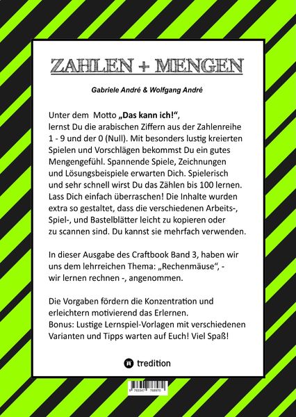 Produktbild: Craftbook - Rechnen und Mengen Lernen - Malbuch - Bastelbuch - Spielebuch - Spieletipps