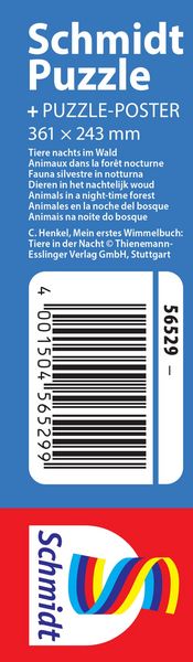 Produktbild: Tiere nachts im Wald 100 Teile