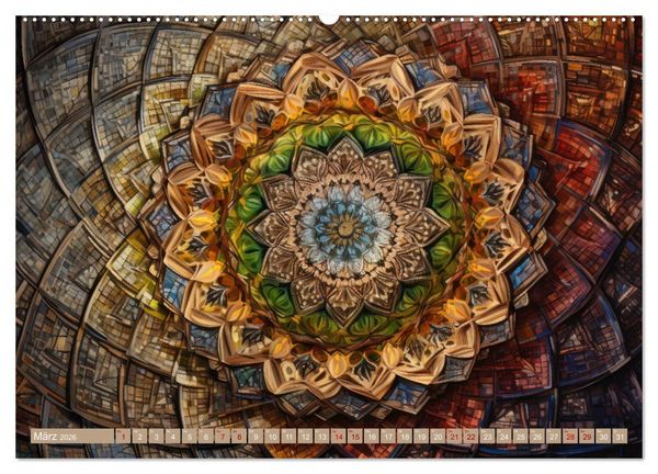 Produktbild: Geometrische Kaleidoskope (hochwertiger Premium Wandkalender 2026 DIN A2 quer), Kunstdruck in Hochglanz