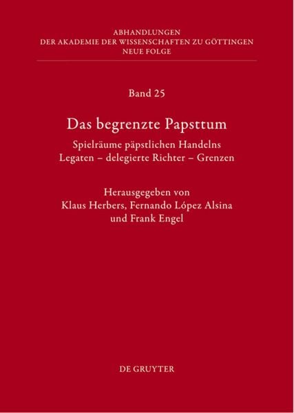 Produktbild: Das begrenzte Papsttum