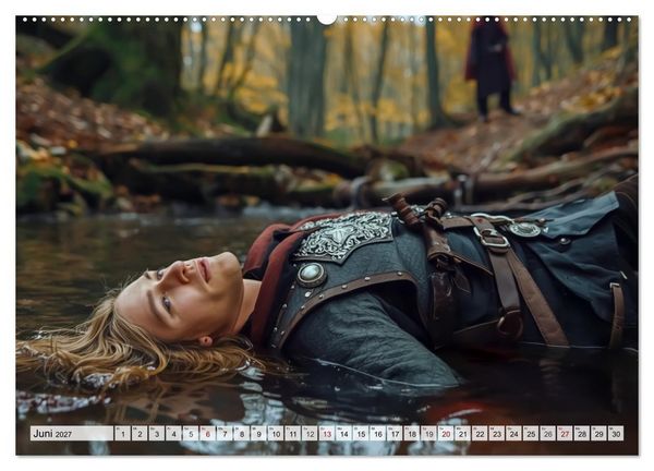 Produktbild: Germanische Mythen &ndash; Die Nibelungensage (Wandkalender 2027 DIN A2 quer), CALVENDO Monatskalender