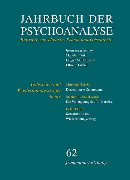 Produktbild: Jahrbuch der Psychoanalyse / Band 62: Todestrieb und Wiederholungszwang heute