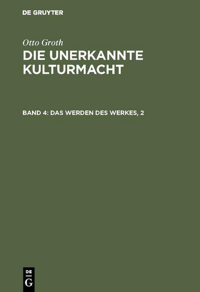 Produktbild: Das Werden des Werkes, 2