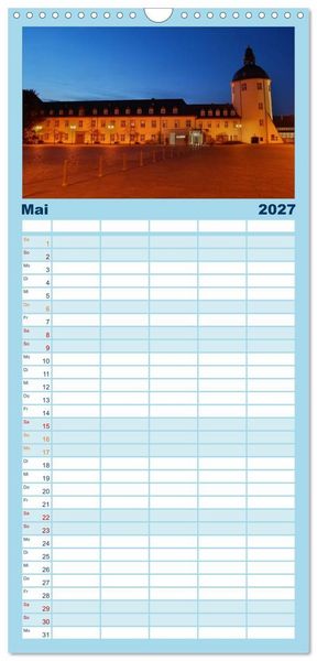 Produktbild: Familienplaner 2027 - Blaue Stunde im Siegerland mit 5 Spalten (Wandkalender, 21 x 45 cm) CALVENDO