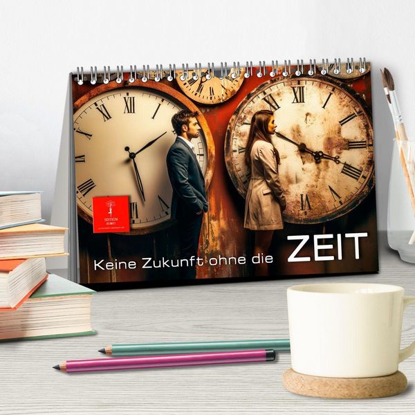 Produktbild: Keine Zukunft ohne die Zeit (Tischkalender 2026 DIN A5 quer), CALVENDO Monatskalender