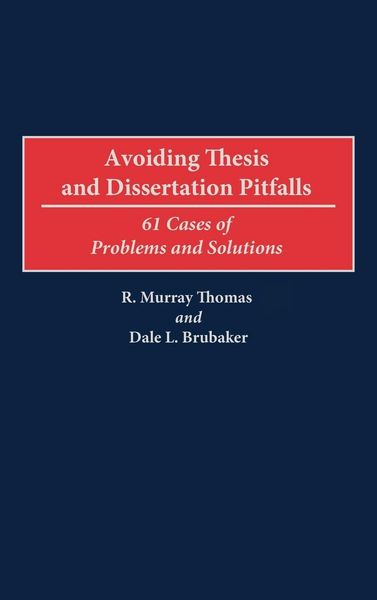 Produktbild: Avoiding Thesis and Dissertation Pitfalls