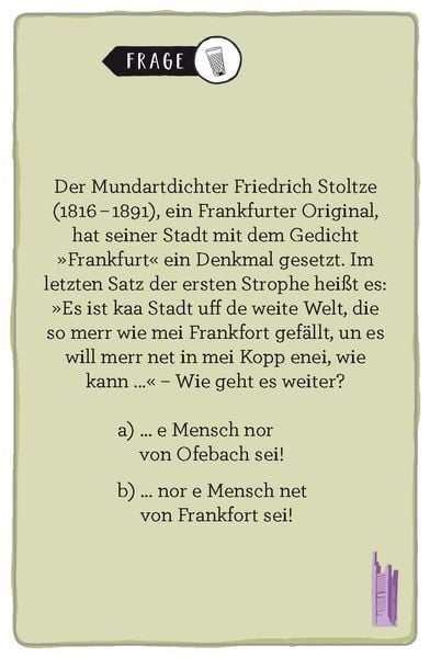 Produktbild: Frankfurt. Das Heimat-Quiz