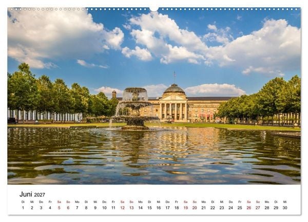 Produktbild: Wiesbadener Impressionen (hochwertiger Premium Wandkalender 2027 DIN A2 quer), Kunstdruck in Hochglanz