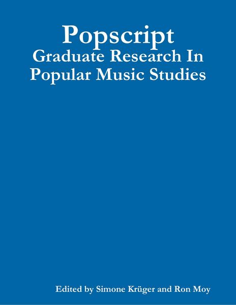 Produktbild: Popscript: Graduate Research In Popular Music Studies