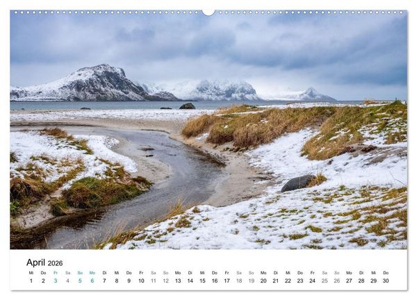 Produktbild: NORWEGEN - EINE ATEMBERAUBENDE SCH&Ouml;NHEIT (hochwertiger Premium Wandkalender 2026 DIN A2 quer), Kunstdruck in Hochglanz