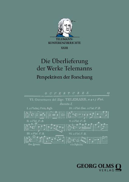 Produktbild: Die &Uuml;berlieferung der Werke Telemanns