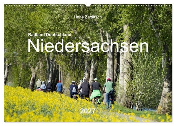 Produktbild: Radland Deutschland - Niedersachsen (Wandkalender 2027 DIN A2 quer), CALVENDO Monatskalender