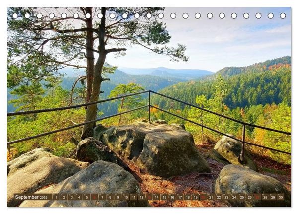 Produktbild: Die Sch&ouml;nheit der S&auml;chsischen Schweiz (Tischkalender 2026 DIN A5 quer), CALVENDO Monatskalender