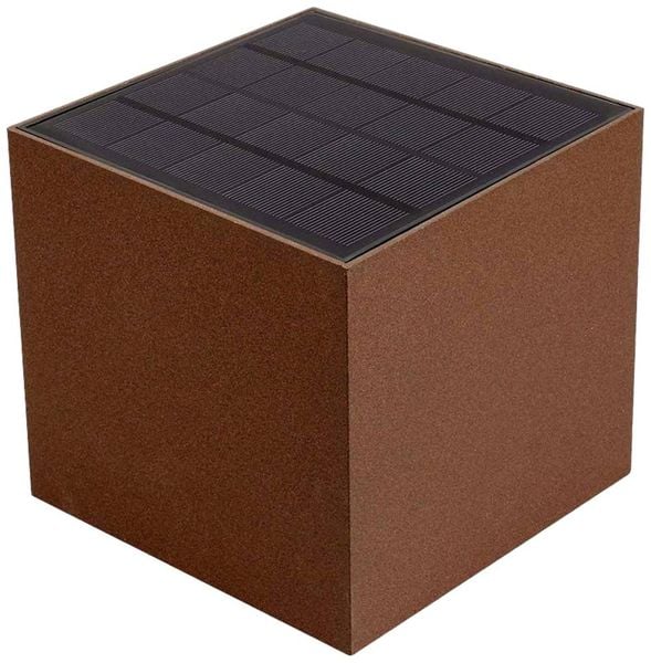 V-TAC VT-11109-C 11889 Solar-Wandstrahler mit Bewegungsmelder Neutralweiß Braun