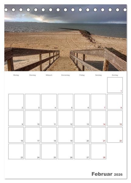Produktbild: F&ouml;hr &hellip; verliebt in die Insel (Tischkalender 2026 DIN A5 hoch), CALVENDO Monatskalender