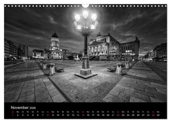 Produktbild: Berlin Monochrome (Wandkalender 2026 DIN A3 quer), CALVENDO Monatskalender