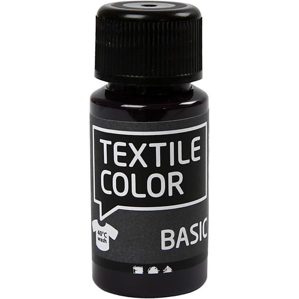 Creativ Company Textilfarbe, Rotviolett, 50 ml, 1 Fläschchen