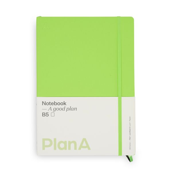 Produktbild: Notizbuch B5 Softcover Kiwi Green Punktiert, 128 Seiten