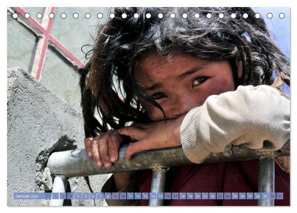 Produktbild: Begegnungen am Wegesrand &ndash; Auf dem Weg von Kashgar nach Lhasa (Tischkalender 2027 DIN A5 quer), CALVENDO Monatskalender