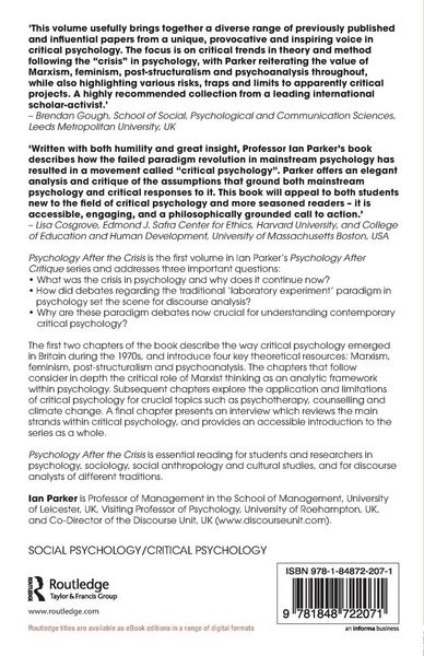 Produktbild: Psychology After the Crisis