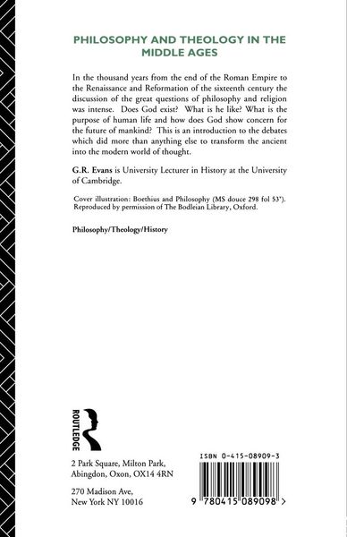 Produktbild: Philosophy and Theology in the Middle Ages
