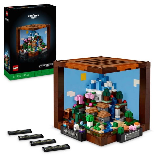 LEGO Minecraft 21265 Die Werkbank, Gamer Geschenk für Erwachsene
