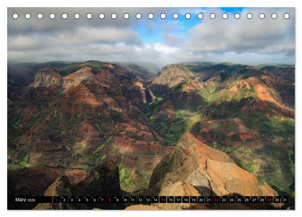 Produktbild: Wandern auf Hawaii - Berge im Pazifik (Tischkalender 2026 DIN A5 quer), CALVENDO Monatskalender