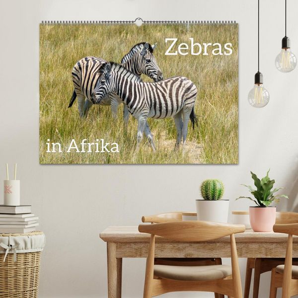 Produktbild: Zebras in Afrika (Wandkalender 2026 DIN A2 quer), CALVENDO Monatskalender