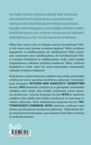 Produktbild: Resurssien tuloksilla yrityksen tavoitetulokseen