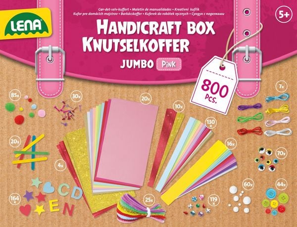 Produktbild: LENA 42664 - Bastelkoffer Jumbo pink