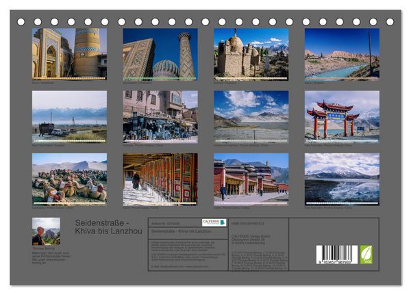 Produktbild: Seidenstra&szlig;e - Khiva bis Lanzhou (Tischkalender 2026 DIN A5 quer), CALVENDO Monatskalender