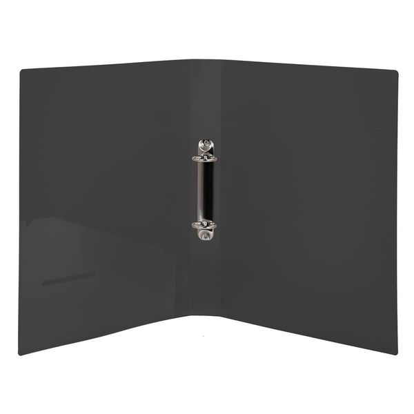 Produktbild: Idena Ringbuch PP 2 Ringe 35mm transluzent schwarz DIN A4