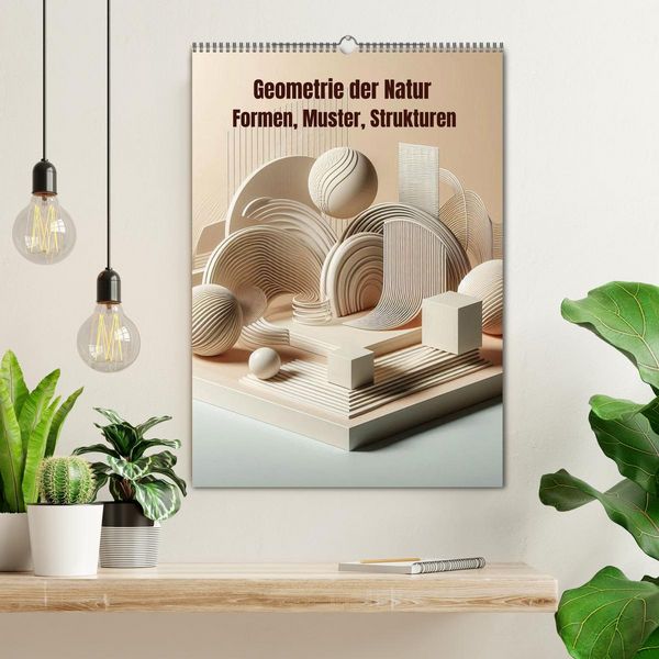 Produktbild: Geometrie der Natur &ndash; Formen, Muster, Strukturen (Wandkalender 2027 DIN A2 hoch), CALVENDO Monatskalender