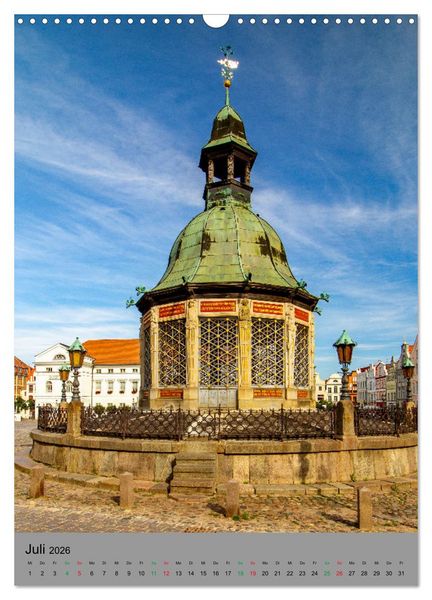 Produktbild: Wismar - Stadtspaziergang (Wandkalender 2026 DIN A3 hoch), CALVENDO Monatskalender