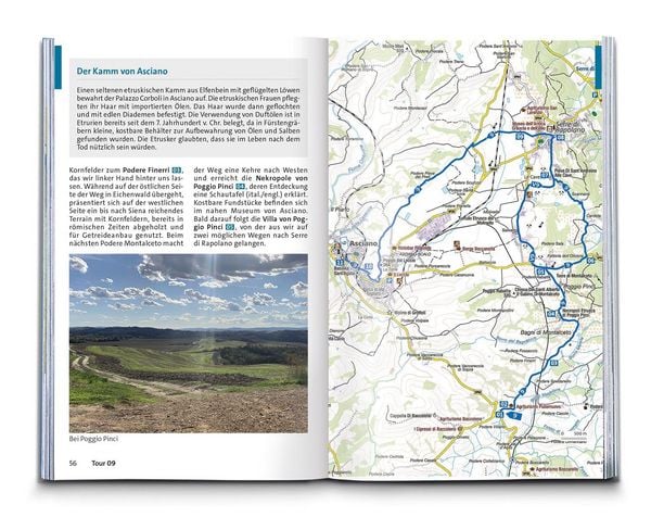 Produktbild: KOMPASS Wanderf&uuml;hrer Toskana, 80 Touren mit Extra-Tourenkarte