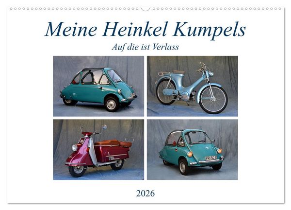Produktbild: Meine Heinkel Kumpels (Wandkalender 2026 DIN A2 quer), CALVENDO Monatskalender