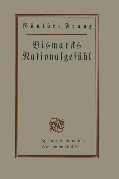 Produktbild: Bismarcks Nationalgef&uuml;hl