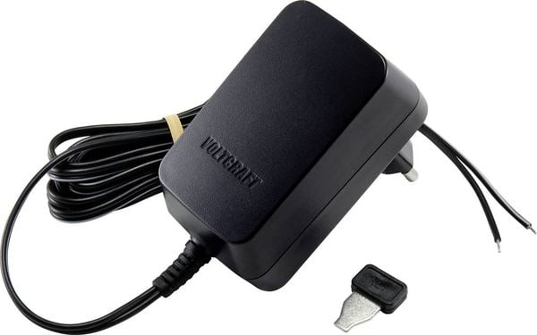VOLTCRAFT VC-11258685 Steckernetzteil, einstellbar 3 V/DC, 4.5 V/DC, 5 V/DC, 6 V/DC, 7.5 V/DC, 9 V/DC, 12 V/DC 1A 12W