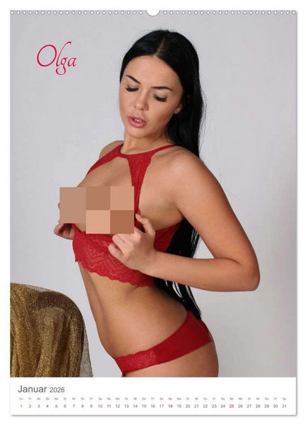 Produktbild: Erotische Frauen - Erotik Fotoart (Wandkalender 2026 DIN A2 hoch), CALVENDO Monatskalender