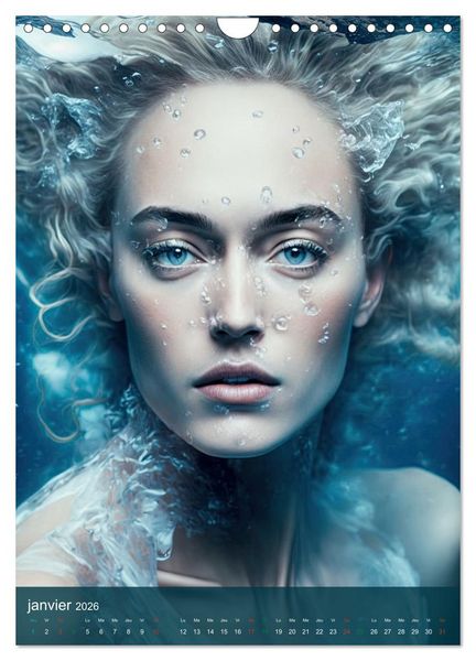 Produktbild: Femmes Aquatiques (Calendrier mural 2026 DIN A4 horizontal), CALVENDO calendrier mensuel