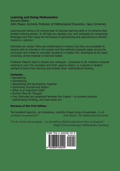 Produktbild: Learning and Doing Mathematics