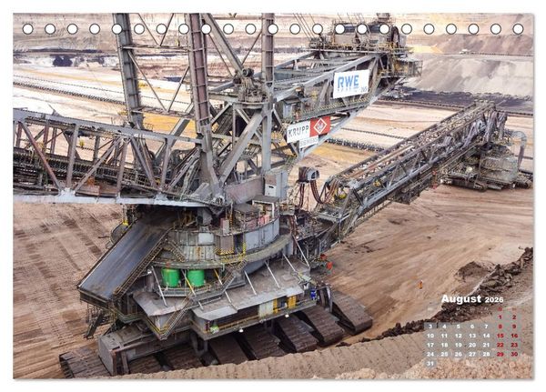 Produktbild: Giganten im Tagebau Garzweiler II (Tischkalender 2026 DIN A5 quer), CALVENDO Monatskalender