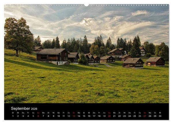 Produktbild: Bi &uuml;s im kl&auml;na L&auml;ndle - Vorarlberg 2026 (Wandkalender 2026 DIN A2 quer), CALVENDO Monatskalender