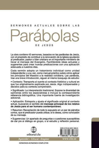 Produktbild: Sermones actuales sobre las par&aacute;bolas de Jes&uacute;s